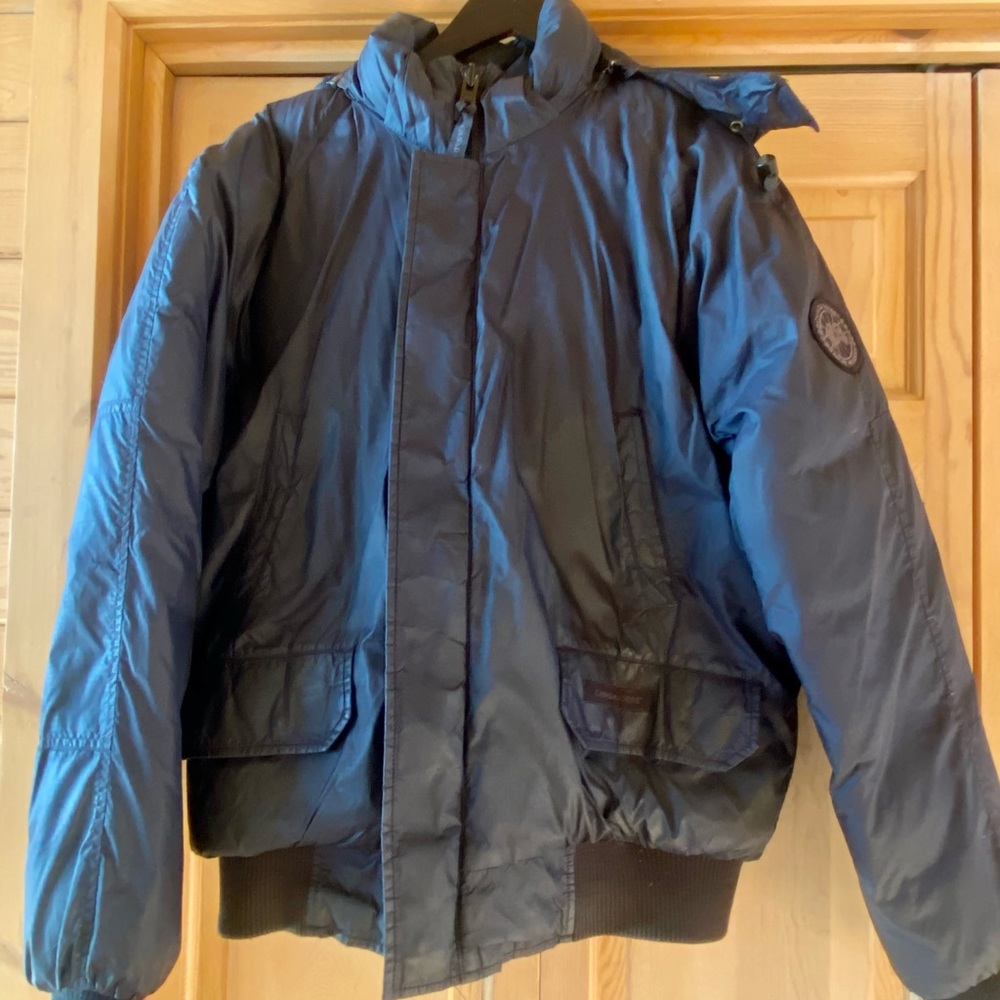 Men’s Canada Goose Yukon Bomber BLACK LABEL, Size: L, NAVY